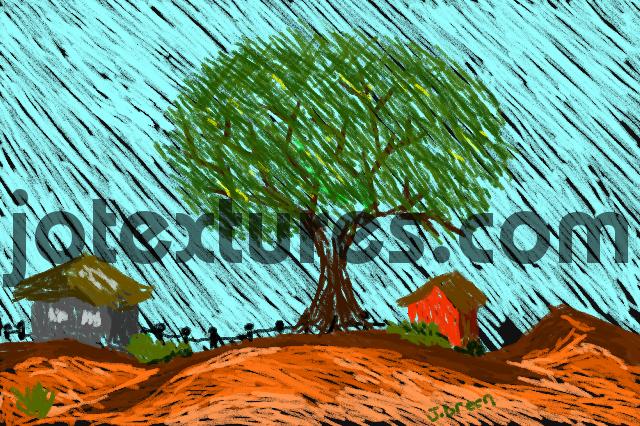 Product picture Chalkboard Country Landscape digital painting art jotextures