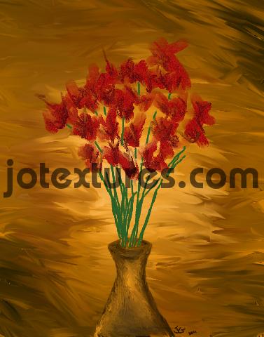 Product picture Dainty Red Flowers art jotextures