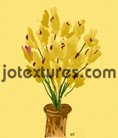Product picture Deilicate Yellows flowers art digital painting jotextures