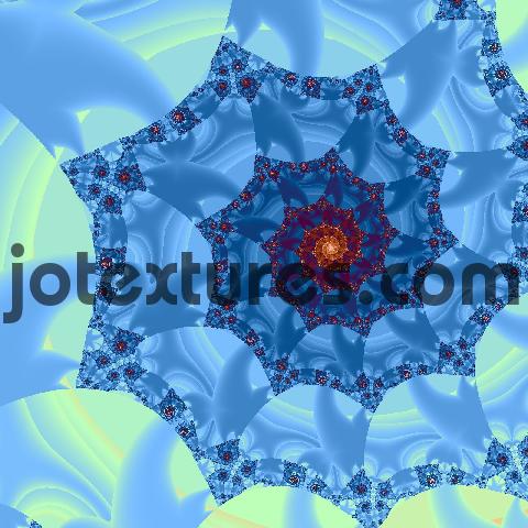 Product picture pretty blue fractal icicle spiral pattern wallpaper